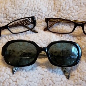 Designer eyeglass frames